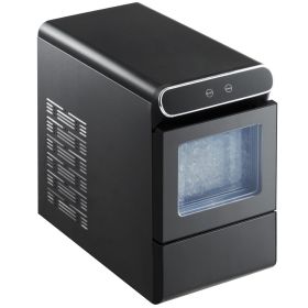 Nugget Ice Maker, 37lbs/24H Pebble Ice Maker with Self Cleaning, Chewable Ice Maker with Ice Scoop and Basket