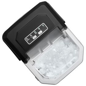 Countertop Ice Maker, 9 Cubes Ready in 6 Mins, 26lbs in 24Hrs, Self-Cleaning Portable Ice Maker with Ice Scoop and Basket