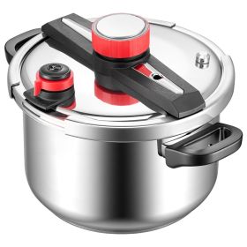 Pressure Cooker, 10Qt Pressure Cooker Stainless Steel, Pressures Canner with Steaming Rack, Tempered Glass Lid, Three Pressures Settings for Meat