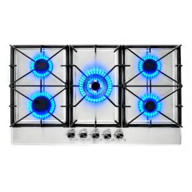 36 inch Gas Cooktop 5 Burners Gas Stove Top