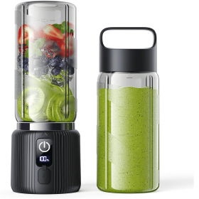 Portable Blender, Small Smoothie & Shake Maker with 8 Blades, Compact Personal Blender with LED Display