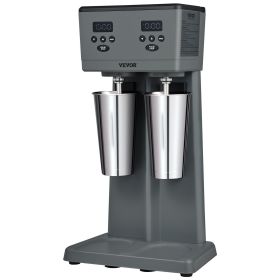 Milkshake Maker, 375W x 2 Electric Milkshake Machine, Commercial Double Heads Drink Mixer Blender, LED Intelligent Microswitch