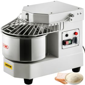Commercial Food Mixer, 7.3Qt Capacity, 450W Dual Rotating Dough Kneading Machine with Food-grade Stainless Steel Bowl