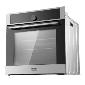 Single Wall Oven, 24" Electric Built-in Wall Oven with 16 Cooking Functions, 2.68 Cu.Ft Electric Wall Ovens with Timer