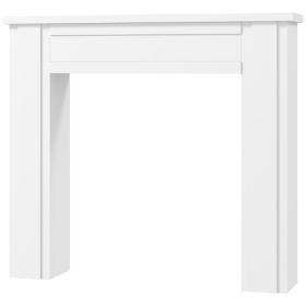 Modern Fireplace Mantel, Freestanding Fireplace Surround with Leg for Electric Fireplaces, 44.7" W x 40" H, White (Option: White-1210x310x690 mm)